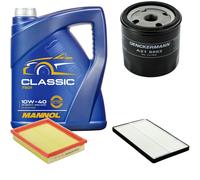 DENCKERMANN Controllo Set MANNOL Classic 10W-40 5L Per Opel Corsa B 1.4i