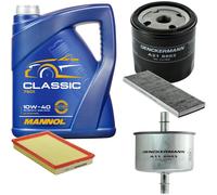 DENCKERMANN Controllo Set MANNOL Classic 10W-40 5L Per Opel Vectra B 1.6i