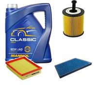 DENCKERMANN Controllo Set MANNOL Classic 10W-40 5L Per Peugeot 206 CC 1.6
