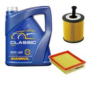 DENCKERMANN Controllo Set MANNOL Classic 10W-40 5L Per Peugeot 206 CC 1.6