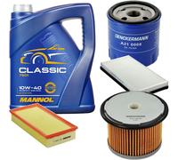 DENCKERMANN Controllo Set MANNOL Classic 10W-40 5L Per Peugeot 406 1.9 TD