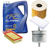 Denckermann Controllo Set mannol Classic 10W-40 5L per Peugeot 407 Sw