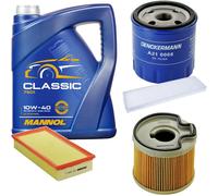 DENCKERMANN Controllo Set MANNOL Classic 10W-40 5L Per Peugeot 607 2.2 HDi