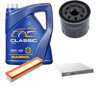 DENCKERMANN Controllo Set MANNOL Classic 10W-40 5L Per Renault Clio IV 1.2