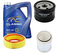 DENCKERMANN Controllo Set MANNOL Classic 10W-40 5L Per Renault Kangoo 1.4