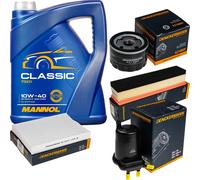 DENCKERMANN Controllo Set MANNOL Classic 10W-40 5L Per Renault Kangoo 1.5