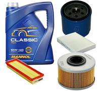 DENCKERMANN Controllo Set MANNOL Classic 10W-40 5L Per Renault Kangoo 1.9