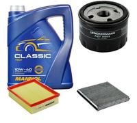 DENCKERMANN Controllo Set MANNOL Classic 10W-40 5L Per Renault Laguna II 1.6