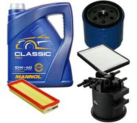DENCKERMANN Controllo Set MANNOL Classic 10W-40 5L Per Renault Megane I