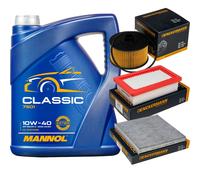 DENCKERMANN Controllo Set MANNOL Classic 10W-40 5L Per Smart Fortwo Coupe