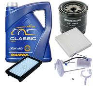 DENCKERMANN Controllo set MANNOL Classic 10W-40 5L per Suzuki SX4 1.6 VVT