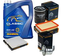 DENCKERMANN Controllo Set MANNOL Classic 10W-40 5L Per Suzuki Wagon R+ 1.3