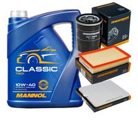DENCKERMANN Controllo Set MANNOL Classic 10W-40 5L Per Suzuki Wagon R+ 1.3