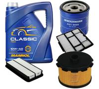 DENCKERMANN Controllo Set MANNOL Classic 10W-40 5L Per Toyota Corolla 1.9