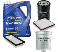 DENCKERMANN Controllo Set MANNOL Classic 10W-40 5L Per VW Golf I Cabriolet