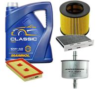 DENCKERMANN Controllo Set MANNOL Classic 10W-40 5L Per VW Golf V 1.6 FSI