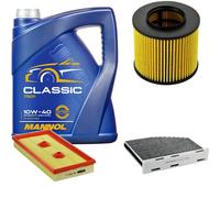 DENCKERMANN Controllo Set MANNOL Classic 10W-40 5L Per VW Golf V 1.6 FSI