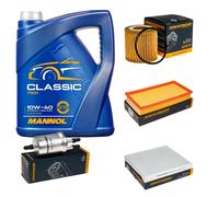 DENCKERMANN Controllo Set MANNOL Classic 10W-40 5L Per VW Polo 1.2 12V Seat