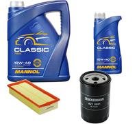 DENCKERMANN Controllo Set MANNOL Classic 10W-40 6L Per Audi 80 1.8 S 2.0 E