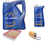 DENCKERMANN Controllo Set MANNOL Classic 10W-40 6L Per Audi A1 Sportback 1.8