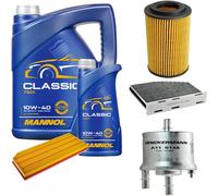DENCKERMANN Controllo Set MANNOL Classic 10W-40 6L Per Audi A3 Sportback S3