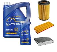 DENCKERMANN Controllo Set MANNOL Classic 10W-40 6L Per Audi A3 Sportback S3