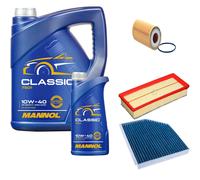 DENCKERMANN Controllo Set MANNOL Classic 10W-40 6L Per Audi A4 Avant 1.8