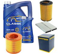 DENCKERMANN Controllo Set MANNOL Classic 10W-40 6L Per Audi A6 2.0 TFSI