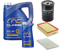 DENCKERMANN Controllo Set MANNOL Classic 10W-40 6L Per Audi A6 Avant 2.5 TDI