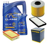 DENCKERMANN Controllo Set MANNOL Classic 10W-40 6L Per BMW 5 Serie 518i