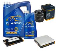 DENCKERMANN Controllo Set MANNOL Classic 10W-40 6L Per Chevrolet Spark 1.0