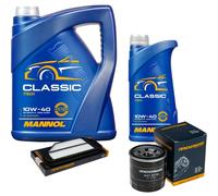 DENCKERMANN Controllo Set MANNOL Classic 10W-40 6L Per Chevrolet Spark 1.0
