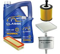 DENCKERMANN Controllo Set MANNOL Classic 10W-40 6L Per Citroën Berlingo 1.4i