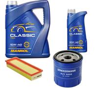 DENCKERMANN Controllo Set MANNOL Classic 10W-40 6L Per Citroën Berlingo 1.8I