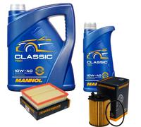 DENCKERMANN Controllo Set MANNOL Classic 10W-40 6L Per Citroën Berlingo