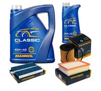 DENCKERMANN Controllo Set MANNOL Classic 10W-40 6L Per Citroën C4 Picasso I