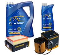 DENCKERMANN Controllo Set MANNOL Classic 10W-40 6L Per Citroën C4 Picasso I