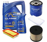 DENCKERMANN Controllo Set MANNOL Classic 10W-40 6L Per Citroën C5 II Break