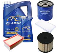 DENCKERMANN Controllo Set MANNOL Classic 10W-40 6L Per Citroën C5 II Break