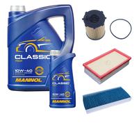 DENCKERMANN Controllo Set MANNOL Classic 10W-40 6L Per Citroën Jumpy Kasten