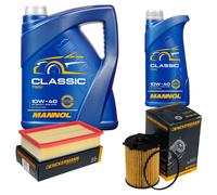 DENCKERMANN Controllo Set MANNOL Classic 10W-40 6L Per Citroën Jumpy Kasten
