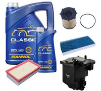 DENCKERMANN Controllo Set MANNOL Classic 10W-40 6L Per Citroën Jumpy Kasten