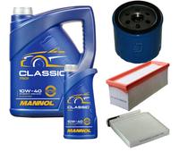 Denckermann Controllo Set mannol Classic, 10W-40 6L per Dacia Duster