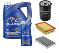 DENCKERMANN Controllo Set MANNOL Classic 10W-40 6L Per Fiat Brava 1.6 16V
