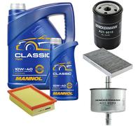 DENCKERMANN Controllo Set MANNOL Classic 10W-40 6L Per Fiat Brava 1.6 16V
