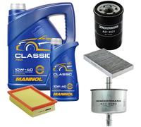 DENCKERMANN Controllo Set MANNOL Classic 10W-40 6L Per Fiat Bravo I 1.2 16V