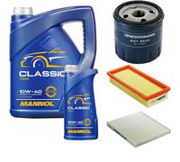 DENCKERMANN Controllo Set MANNOL Classic 10W-40 6L Per Fiat Panda 1.2 1.1
