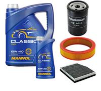 DENCKERMANN Controllo Set MANNOL Classic 10W-40 6L Per Fiat Punto Van 1.2 60