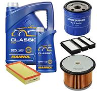 DENCKERMANN Controllo Set MANNOL Classic 10W-40 6L Per Fiat Scudo Kasten 1.9