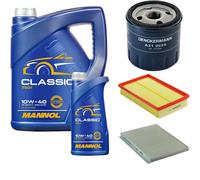 DENCKERMANN Controllo Set MANNOL Classic 10W-40 6L Per Fiat Stilo Multi